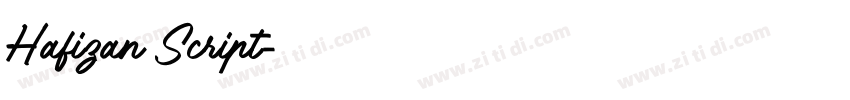 Hafizan Script字体转换